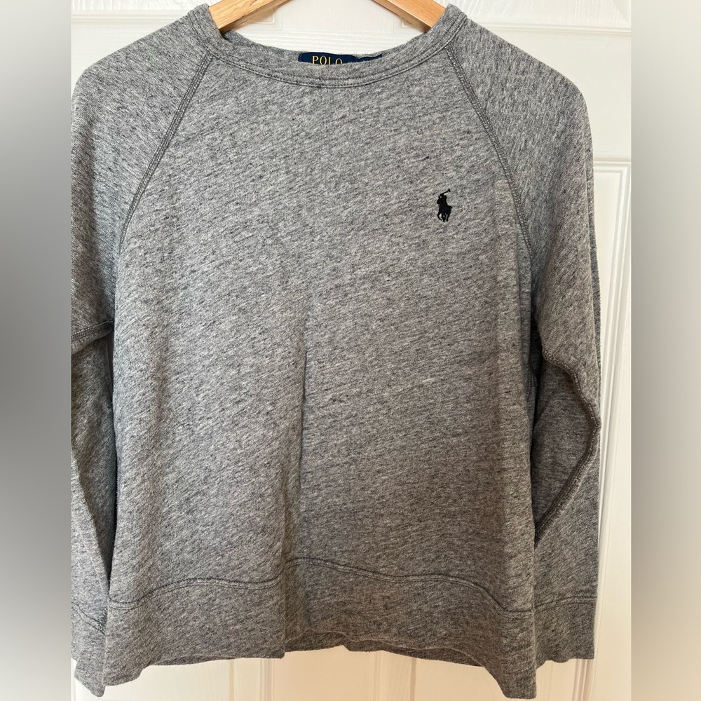 Polo Ralph Lauren | gray long sleeve polo tee